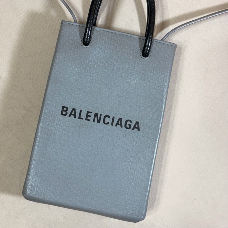 ‼️全台最甜 Balenciaga 巴黎世家 logo 灰紙袋包 肩背斜背包-8