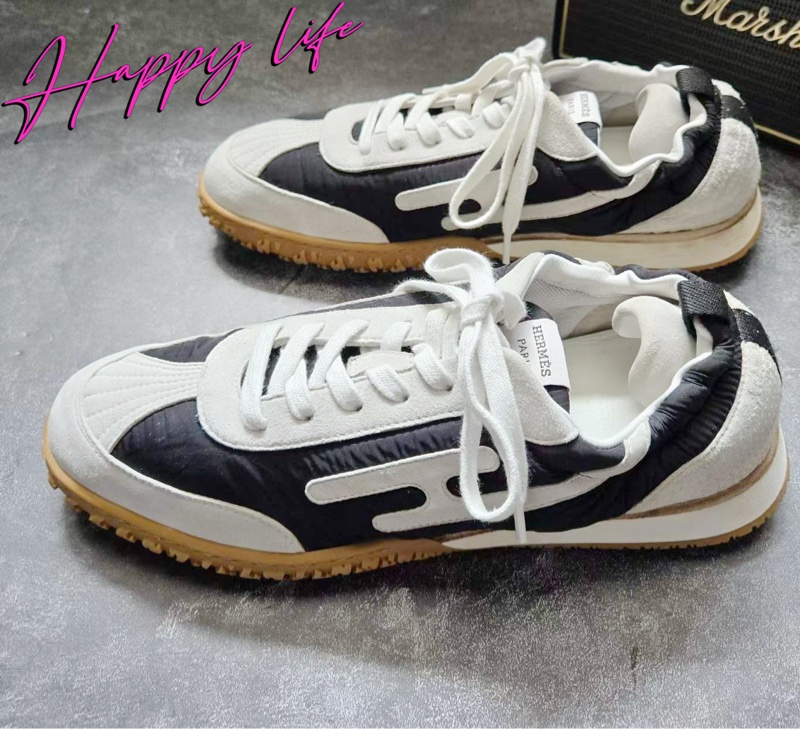 愛馬仕HERMES JET 黑白德訓鞋 41碼 好成色 98新-1