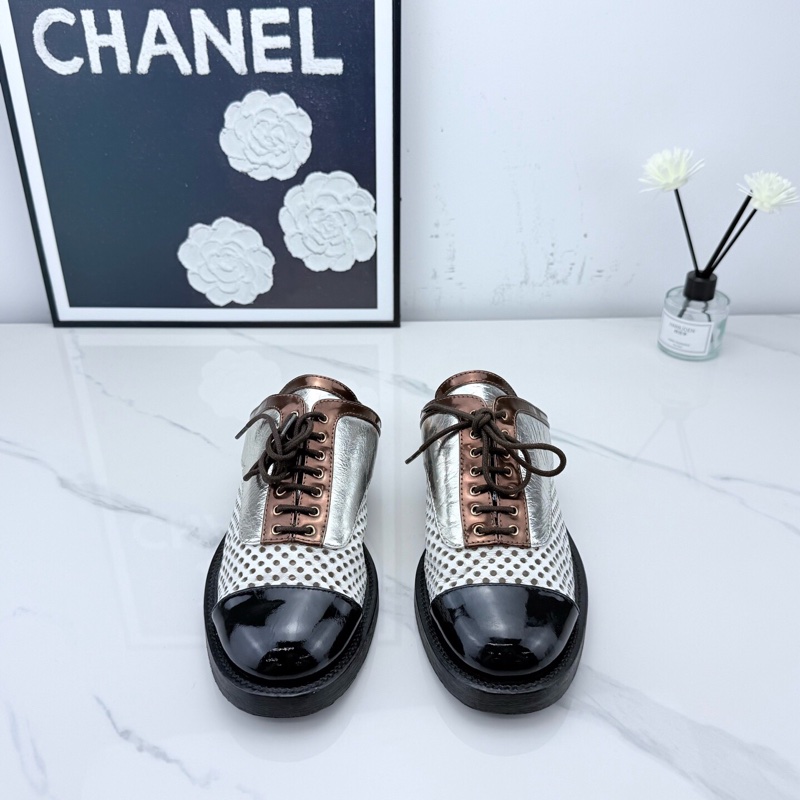 chanel香奈兒 黑白德比鞋 37碼 已貼底🧡-1