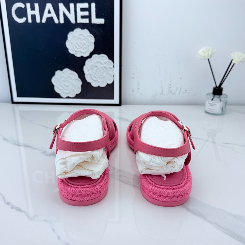 全新 chanel香奈兒 粉色牛皮平底鞋 38碼 配盒🧡-2