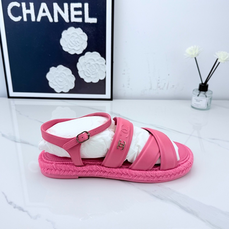 全新 chanel香奈兒 粉色牛皮平底鞋 38碼 配盒🧡-4
