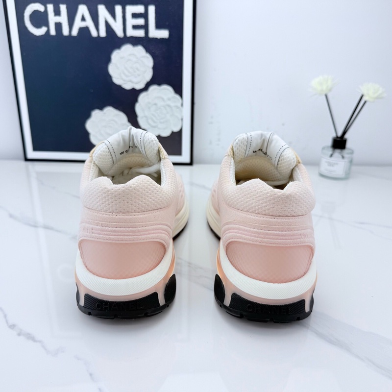 Chanel香奈兒 櫻花粉雙C運動鞋 37.5碼 🧡-2