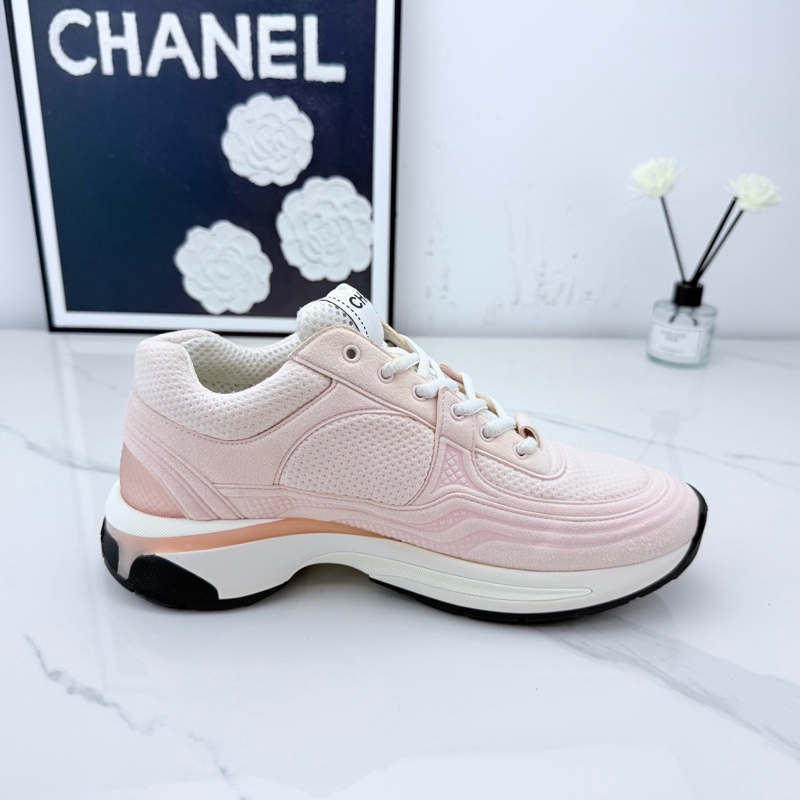 Chanel香奈兒 櫻花粉雙C運動鞋 37.5碼 🧡-5