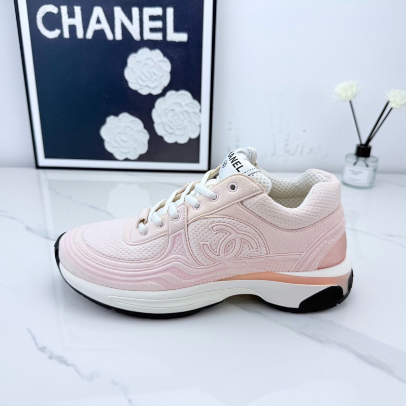 Chanel香奈兒 櫻花粉雙C運動鞋 37.5碼 🧡-6
