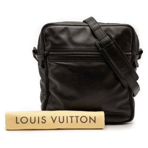 超型 Louis Vuitton LV laser monogram Clarkson 鐳射袋黑色斜挎包