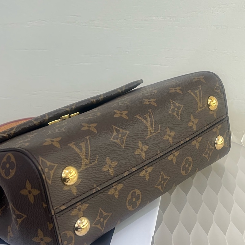 LV克魯尼 中號老花手提包-4