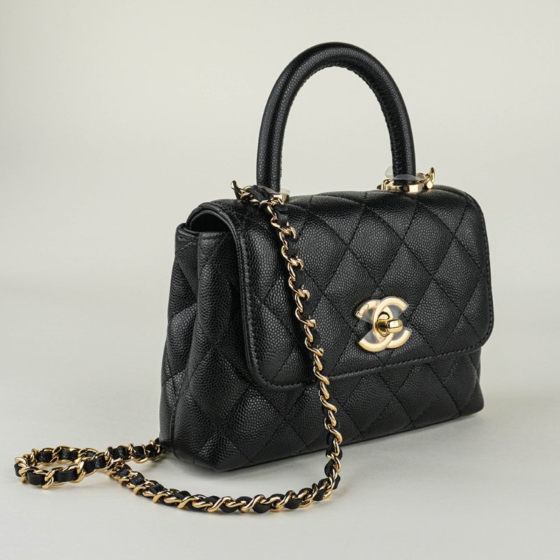 KÉSH 凱仕國際精品【限量甜美收藏款】CHANEL CF Mini 愛心吊墜鏈條包 香奈兒 Classic Flap Mini｜櫻花粉羊皮｜愛心鏈帶設計-3