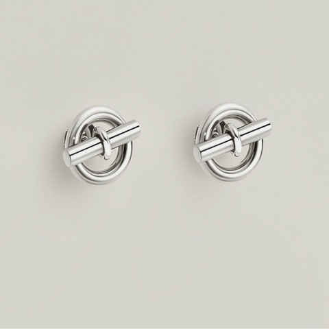 Hermes Mini Chaine d'ancre 925 純銀 耳環 男女可戴