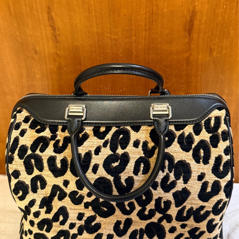 LOUIS VUITTON 限量Stephen Sprouse豹紋Speedy 30-1