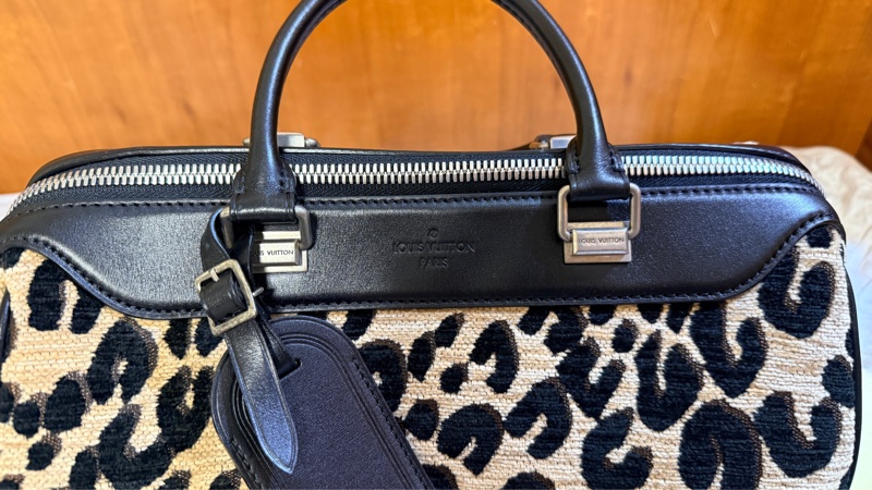 LOUIS VUITTON 限量Stephen Sprouse豹紋Speedy 30-5