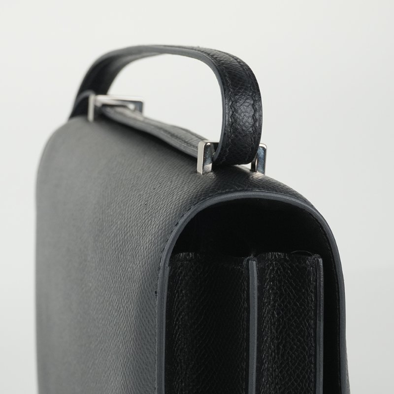 KESH 凱仕國際精品【經典品味，收藏級存在】HERMÈS Constance 19 愛馬仕 黑色銀釦康康包-6