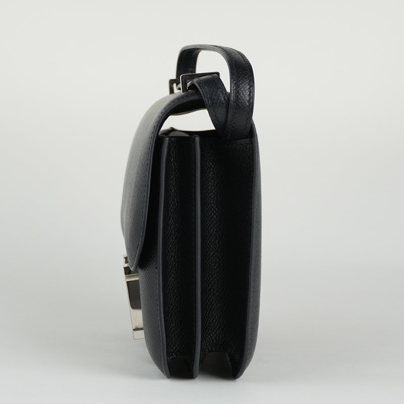 KESH 凱仕國際精品【經典品味，收藏級存在】HERMÈS Constance 19 愛馬仕 黑色銀釦康康包-7