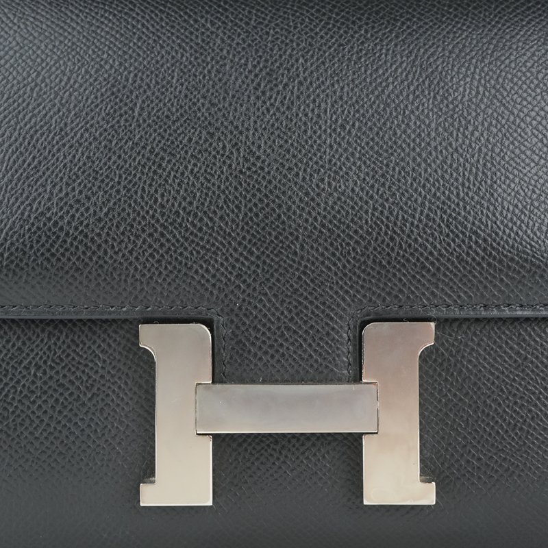 KESH 凱仕國際精品【經典品味，收藏級存在】HERMÈS Constance 19 愛馬仕 黑色銀釦康康包-14