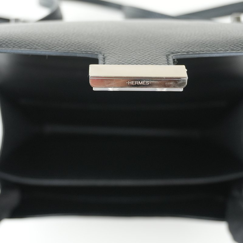 KESH 凱仕國際精品【經典品味，收藏級存在】HERMÈS Constance 19 愛馬仕 黑色銀釦康康包-15
