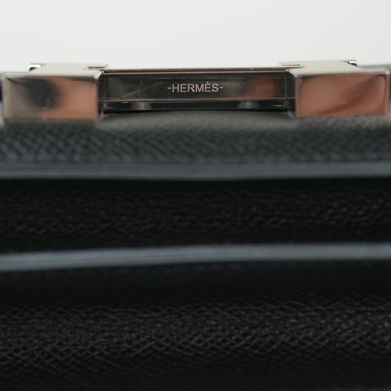 KESH 凱仕國際精品【經典品味，收藏級存在】HERMÈS Constance 19 愛馬仕 黑色銀釦康康包-17