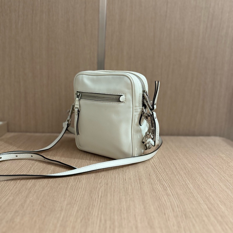 Miu Miu • 白銀限定水鑽雙肩帶相機包-5
