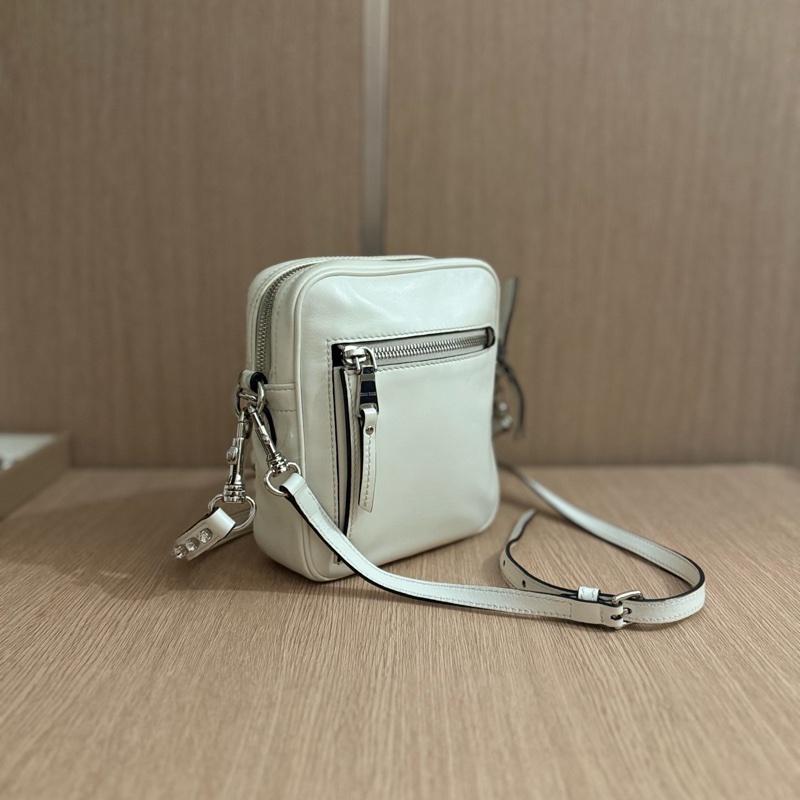 Miu Miu • 白銀限定水鑽雙肩帶相機包-7