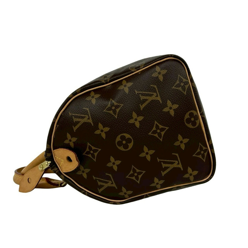 路易威登 Speedy 25 Monogram 皮革手提包迷你波士頓包棕色 98756-4