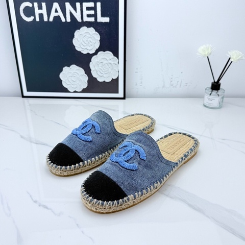 僅試穿chanel香奈兒 牛仔藍漁夫鞋 39碼 🧡