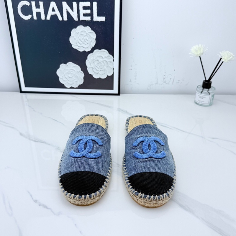 僅試穿chanel香奈兒 牛仔藍漁夫鞋 39碼 🧡-1