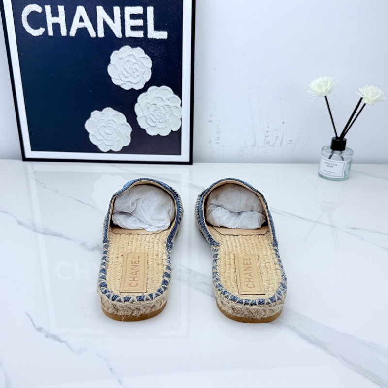 僅試穿chanel香奈兒 牛仔藍漁夫鞋 39碼 🧡-2