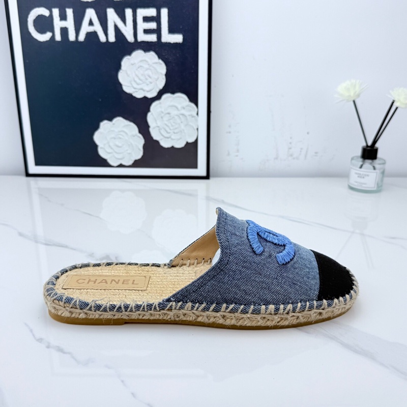 僅試穿chanel香奈兒 牛仔藍漁夫鞋 39碼 🧡-4