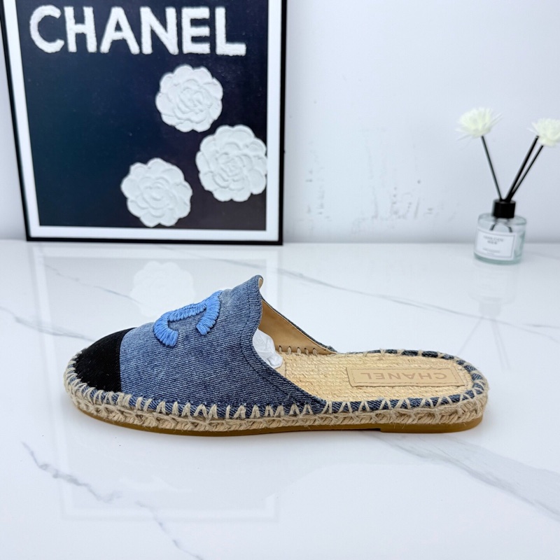 僅試穿chanel香奈兒 牛仔藍漁夫鞋 39碼 🧡-5