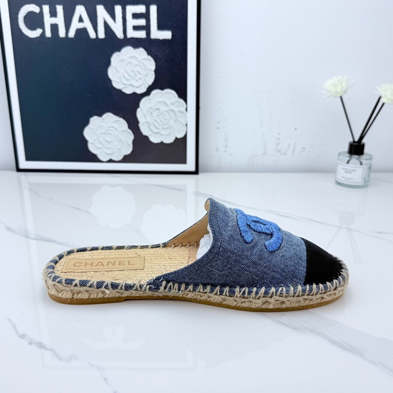 僅試穿chanel香奈兒 牛仔藍漁夫鞋 39碼 🧡-6