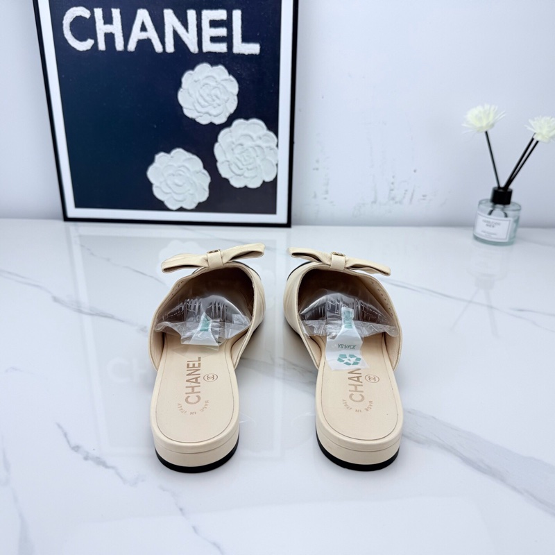 chanel香奈兒 黑色珍珠蝴蝶結平底鞋 38.5碼 已貼底🧡-1