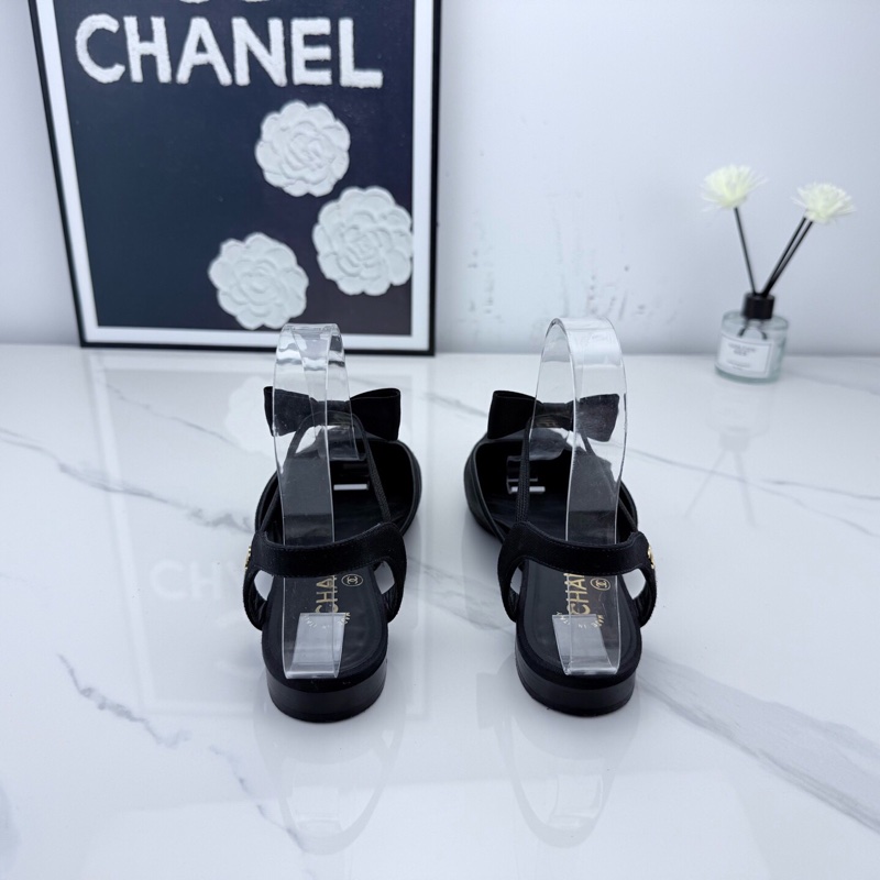 chanel香奈兒 黑色蝴蝶結平底鞋 36碼 已貼底🧡-2