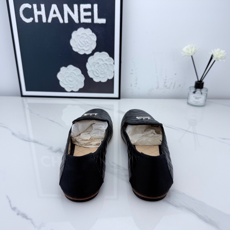 chanel香奈兒 黑色菱格紋樂福鞋 38碼 🧡-2