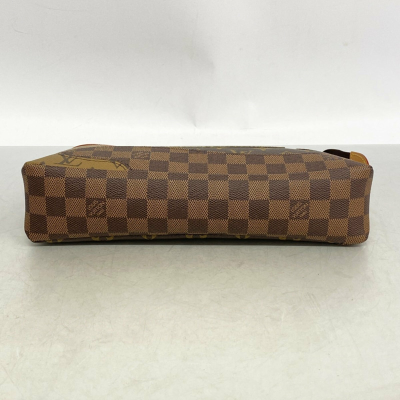 路易威登 Damier Monogram 反向手拿包，NIGO Pochette Voyage Souple M26015，棕色，男士-2