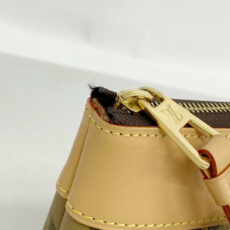 路易威登 Damier Monogram 反向手拿包，NIGO Pochette Voyage Souple M26015，棕色，男士-5