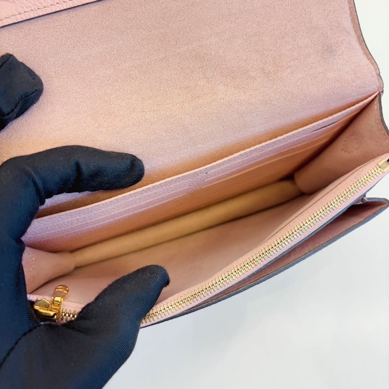 路易威登/Louis Vuitton 櫻花粉金扣全皮Vavin Woc鏈條包-11