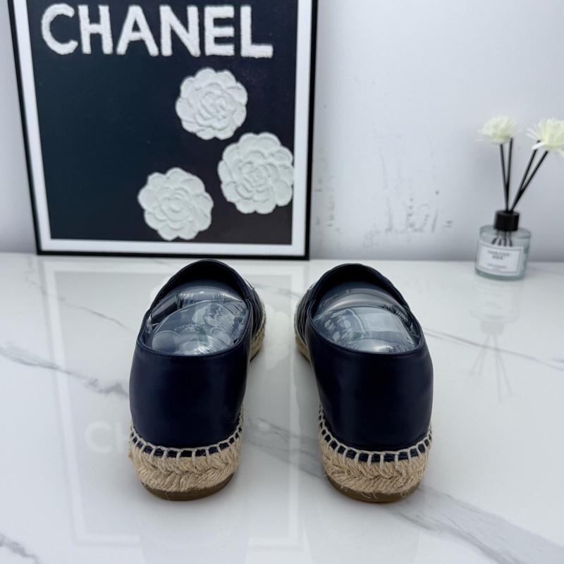 chanel香奈兒 經典菱格紋藍白拼色漁夫鞋 38碼 🧡-2