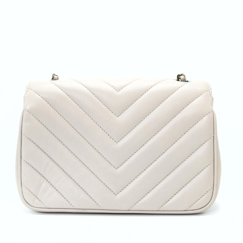 CHANEL 限量款V紋肩背斜背信封包 20*13*5 95新 配件塵袋 購證 保卡-2