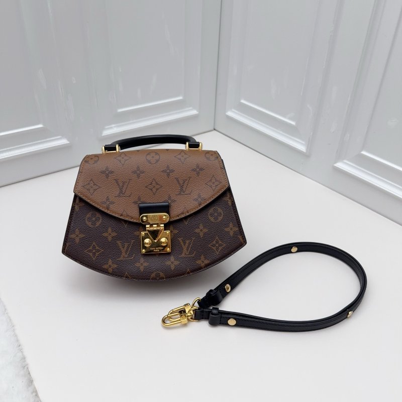 芯片款 路易威登/Louis Vuitton Tilsitt拼色金扣扇子包-0