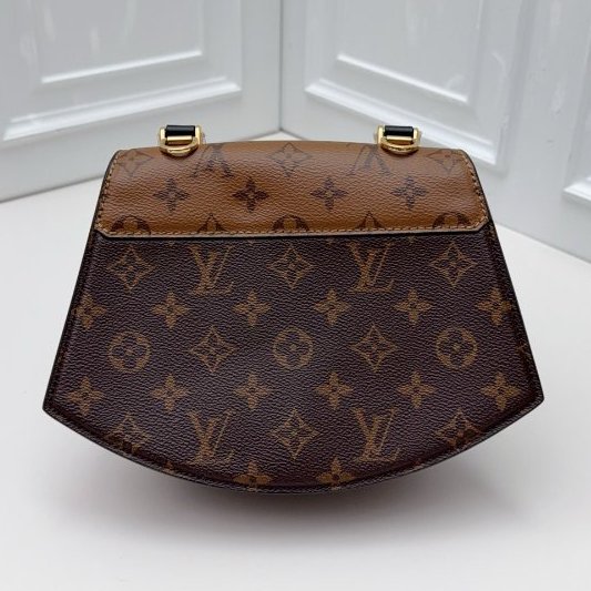 芯片款 路易威登/Louis Vuitton Tilsitt拼色金扣扇子包-1