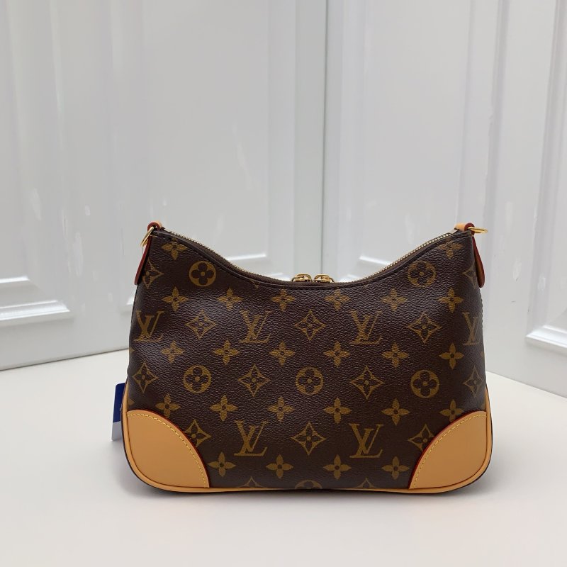 全新品 路易威登/Louis Vuitton 老花黃牛角肩背包 芯片款-1
