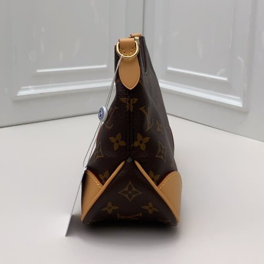全新品 路易威登/Louis Vuitton 老花黃牛角肩背包 芯片款-2