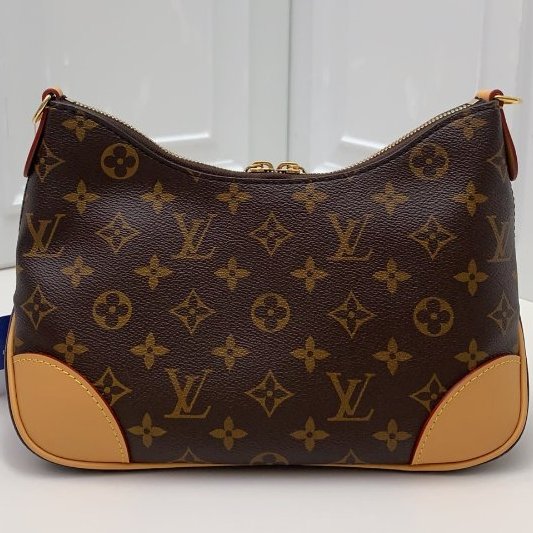 全新品 路易威登/Louis Vuitton 老花黃牛角肩背包 芯片款-6