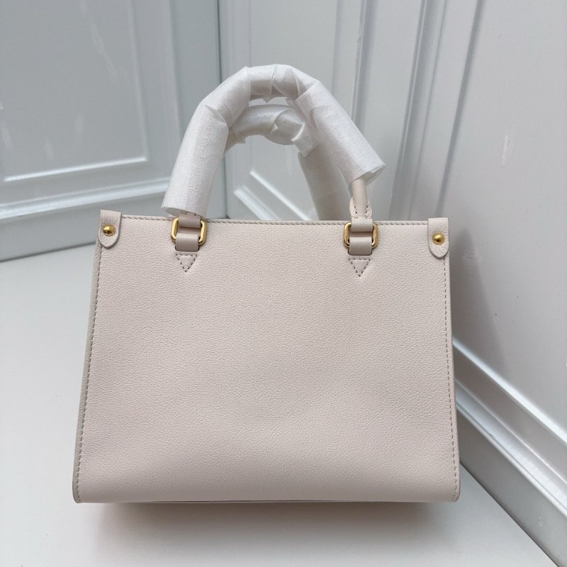 路易威登/Louis Vuitton lock go 顆粒牛皮 粉色叢林手提托特包 芯片款-1