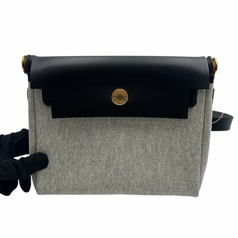 【美收精品】HERMES Mini Herbag 20cm C-447【隔月月中將轉賣至日本 上架期限30天】