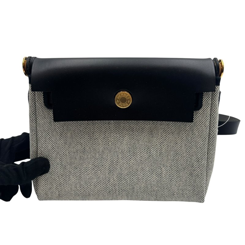 【美收精品】HERMES Mini Herbag 20cm C-447【隔月月中將轉賣至日本 上架期限30天】-0