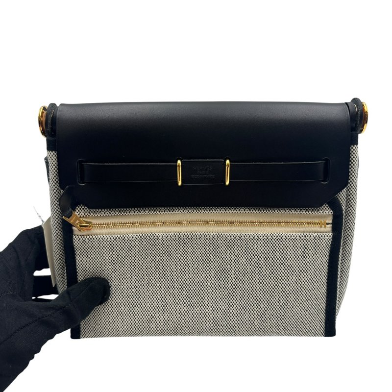 【美收精品】HERMES Mini Herbag 20cm C-447【隔月月中將轉賣至日本 上架期限30天】-1
