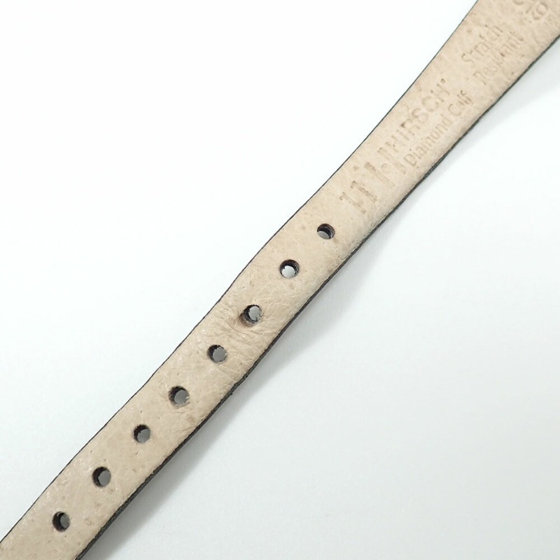 精工 Credor 女士石英錶，18K 黃金錶殼，不鏽鋼錶帶，皮錶帶，型號 5A70-5600，電池供電，非原廠扣-8