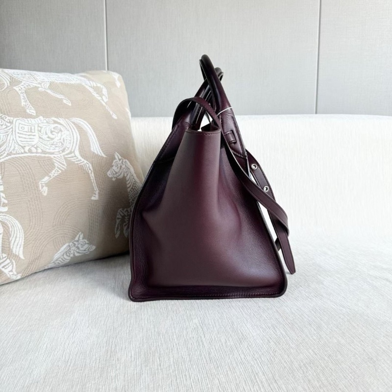 Celine bigbag手提水桶包 酒紅色 24*25*20 9新 配件塵袋-4