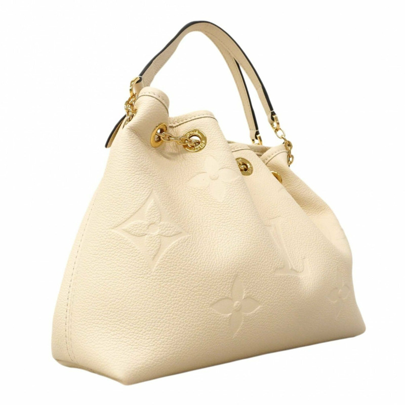 Louis Vuitton Monogram Empreinte LV Bundle 手提包，M25452，奶油色，女士兩用包。-1