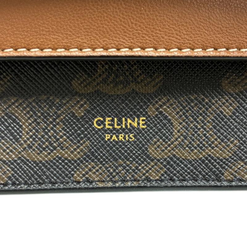 棕色 Triomphe 帆布 WOC 肩背包【CELINE 賽琳】-5