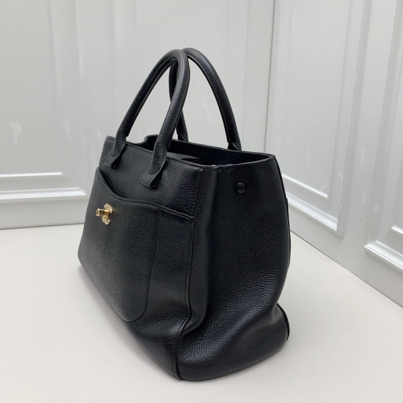 香奈兒/Chanel 黑金荔枝托特包-2